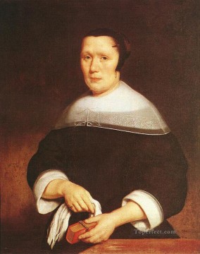 Retrato de una mujer barroca Nicolaes Maes Pinturas al óleo